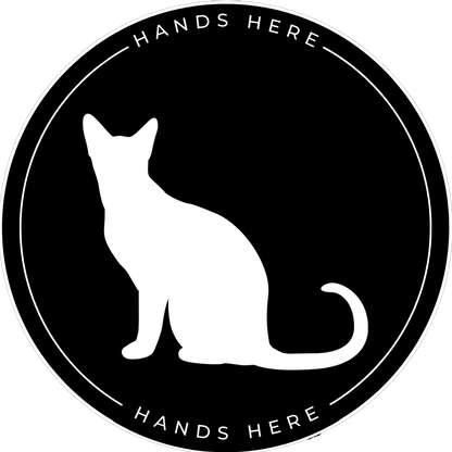 Cat Decal - B - Hands Here