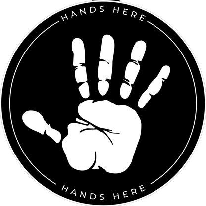 Handprint Decal - A - Hands Here