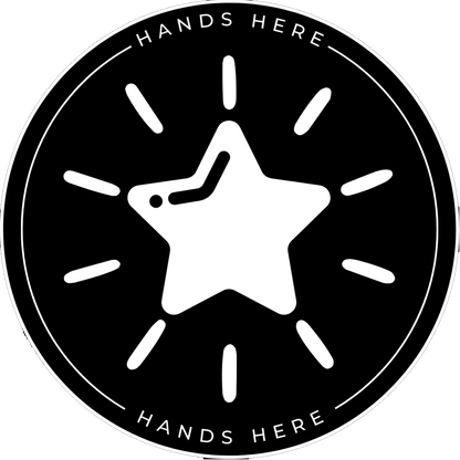 Star Decal - A - Hands Here