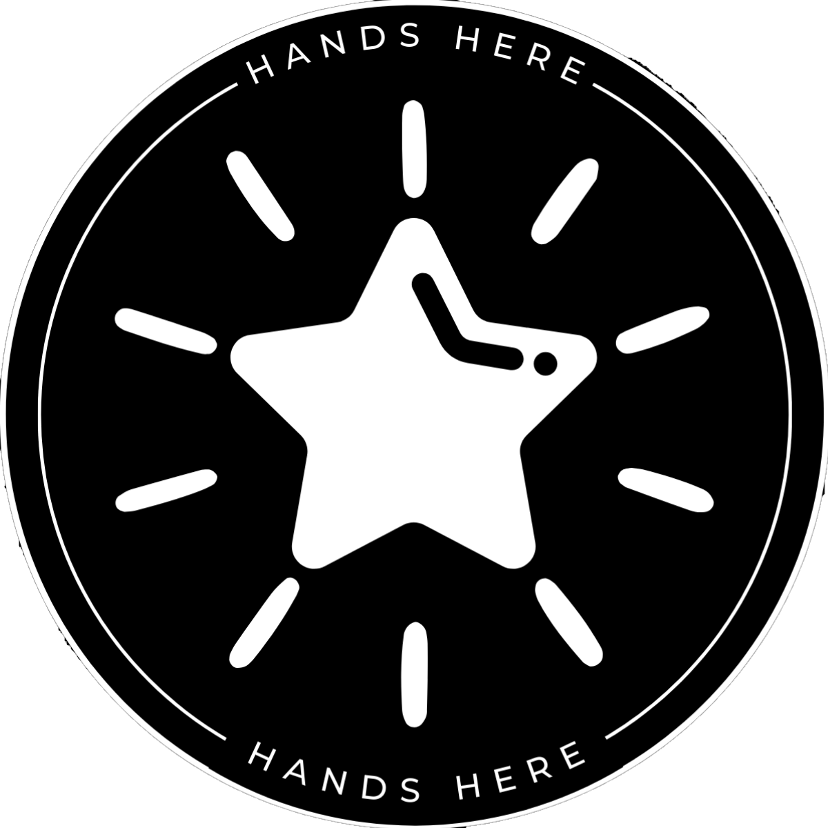 Star Decal - B - Hands Here