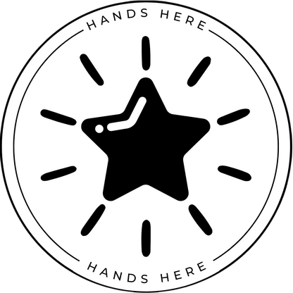 Star Decal - A - Hands Here