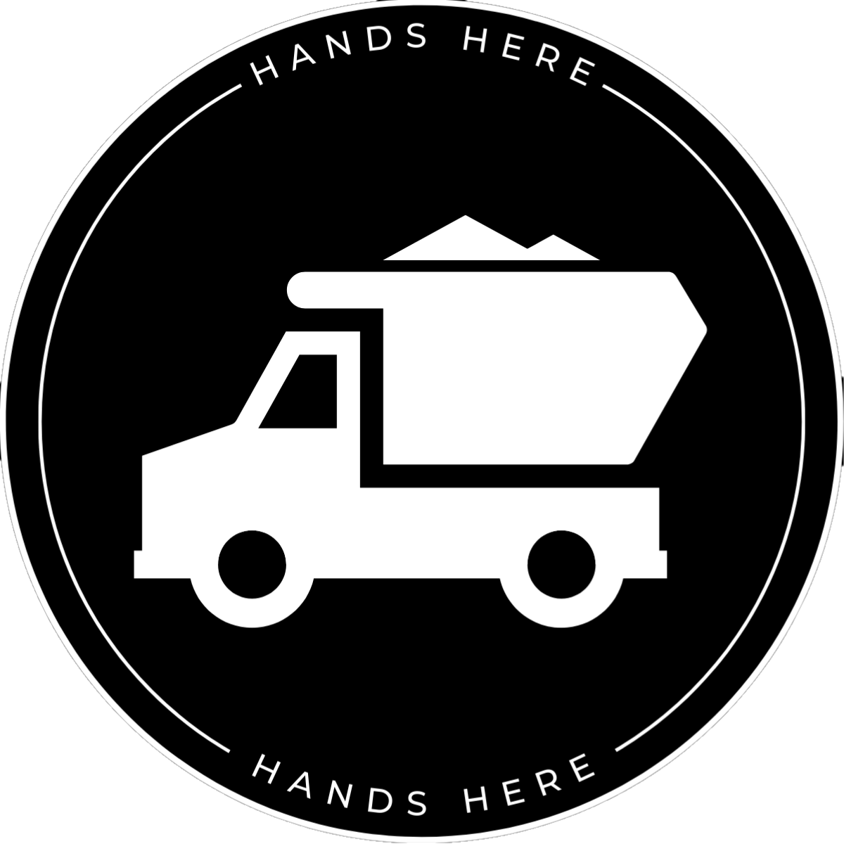 Truck Decal - A - Hands Here