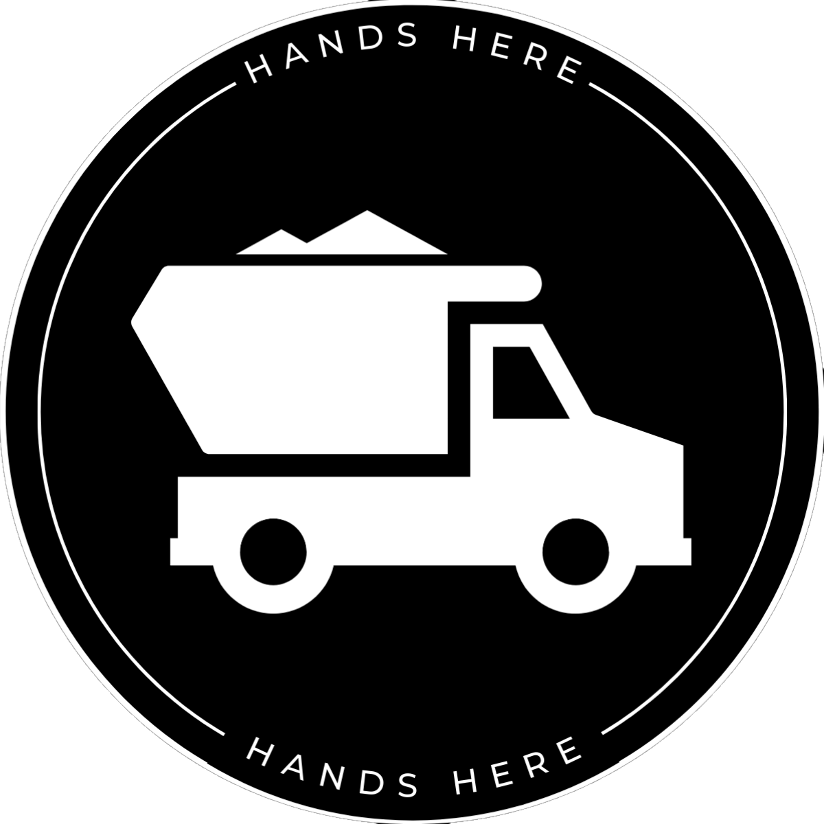 Truck Decal - B - Hands Here