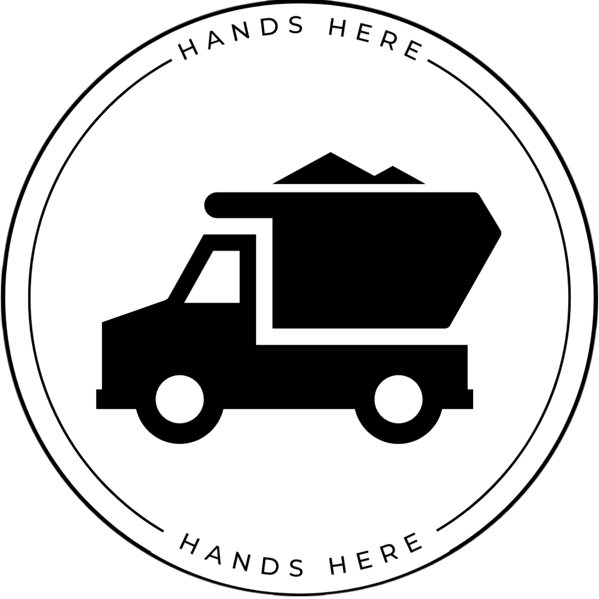 Truck Decal - A - Hands Here