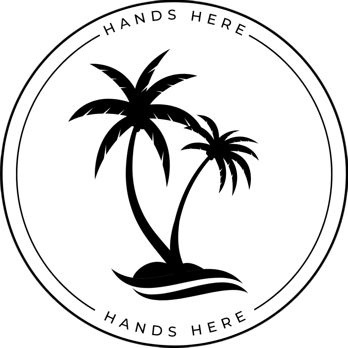 Palms Decal - A - Hands Here