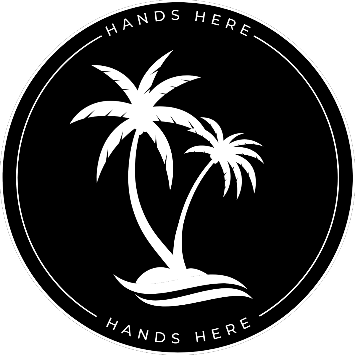 Palms Decal - A - Hands Here