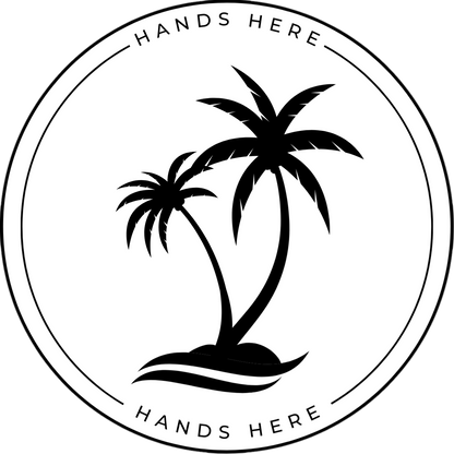 Palms Decal - B - Hands Here